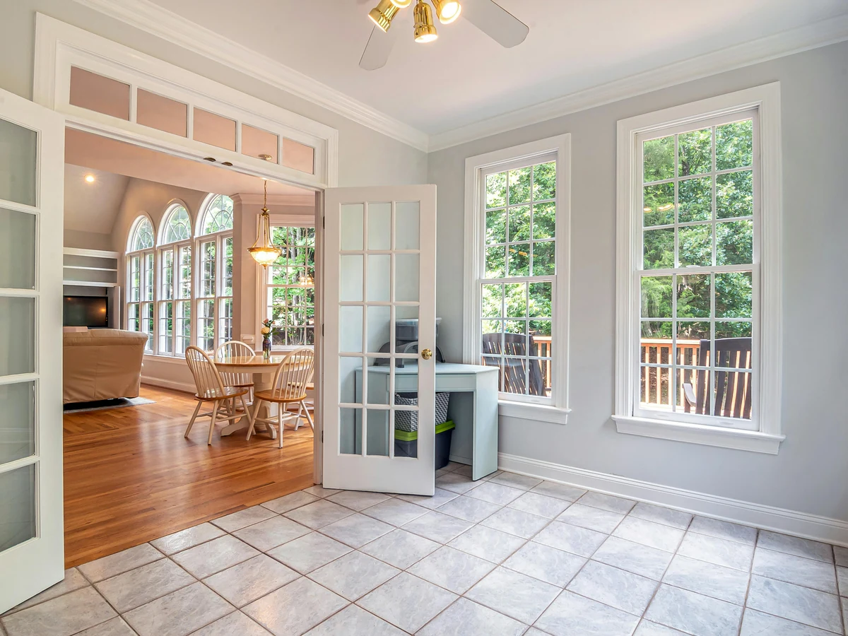 door-painting-bright-interior-french-cheshire-painters Garage door painting in Cheshire by Cheshire Painters, professional exterior door finish