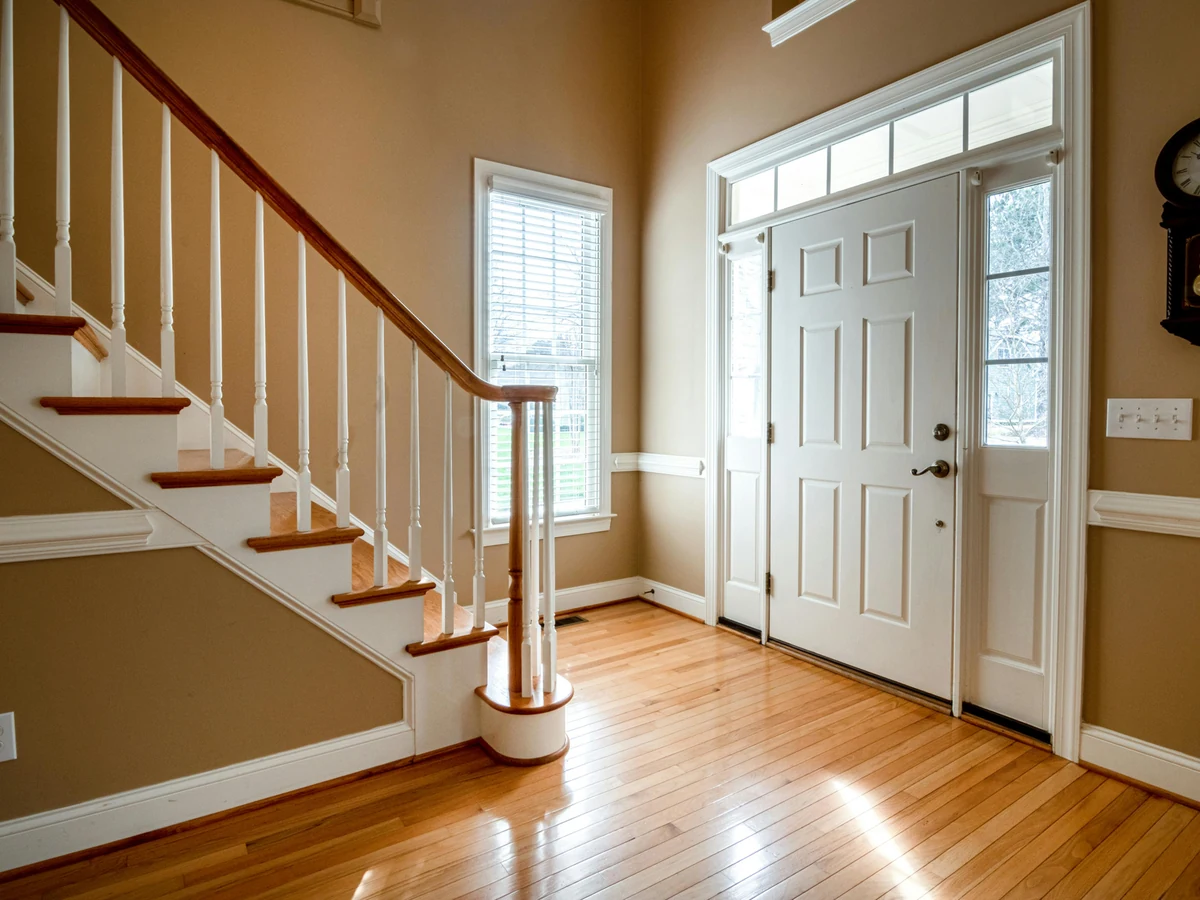 Traditional hallway and staircase painting in Cheshire by Cheshire Painters
