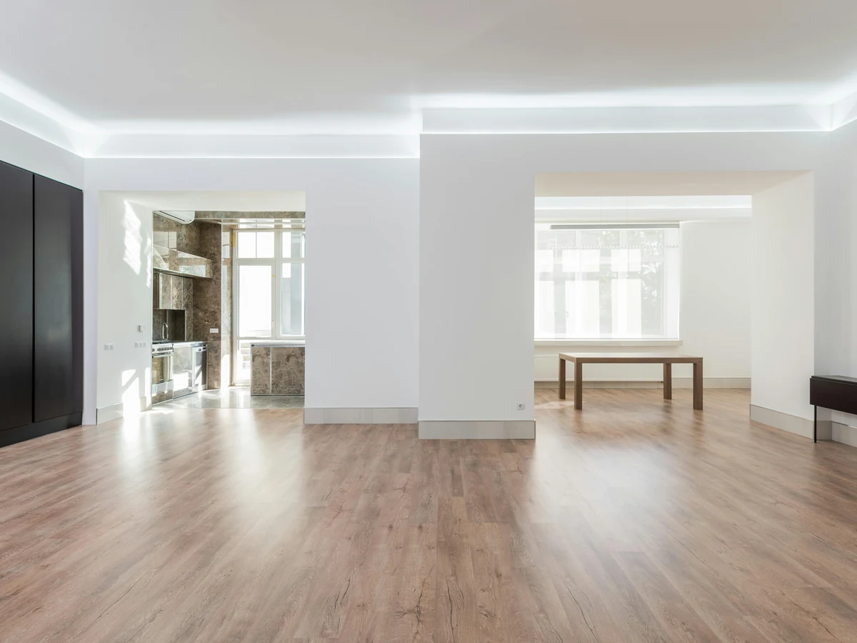 Empty room with light interior plasterboard painting in Wilmslow