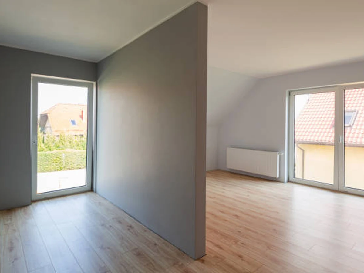 Interior painting of an empty room by Cheshire Painters